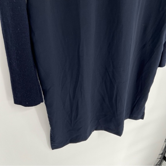 Vince Wool Dark Navy Blue Mixed Media Sweater Dress Size small - Picture 9 of 15